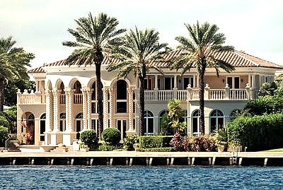Giant Expensive Mansion Right On the Water